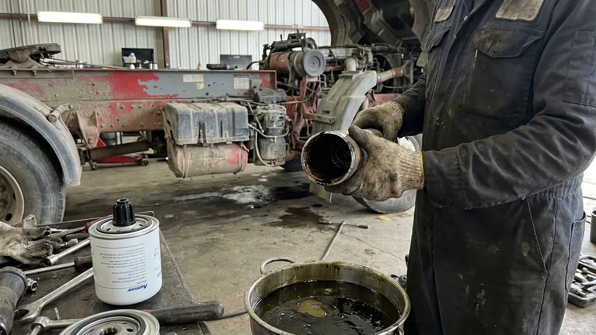 Lavagem do Sistema de Freio a Ar Após Falha do Compressor