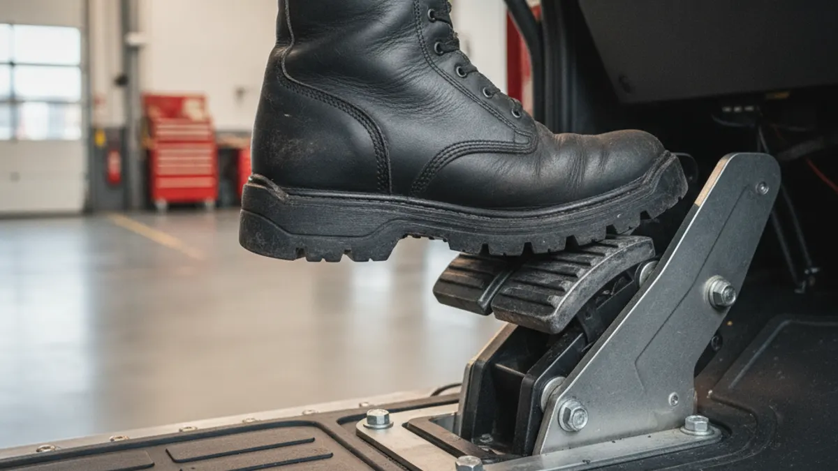 Air Sound When Pressing the Brake Pedal on a Truck