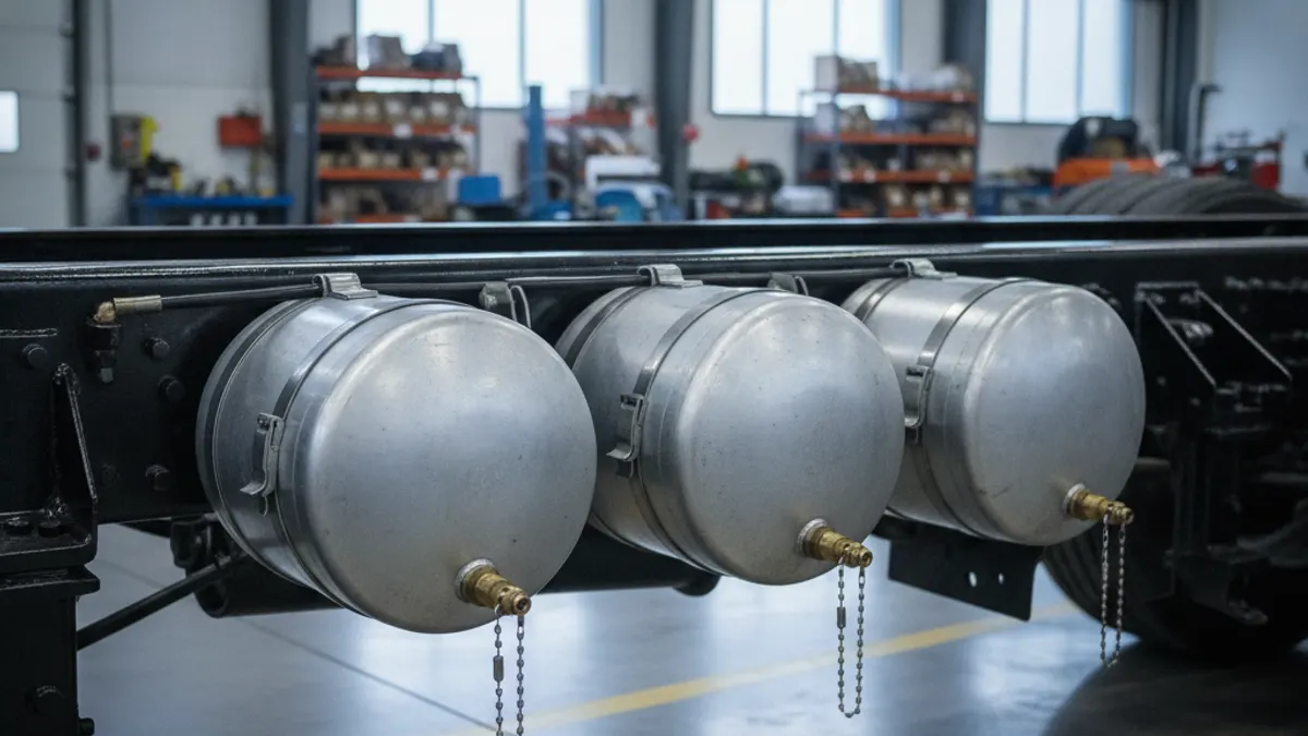 Air Tanks and Reservoirs in a Truck Air Brake System