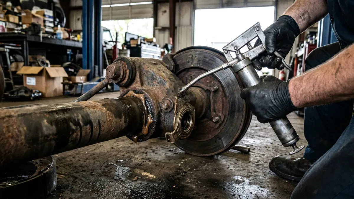 Brake Camshaft Replacement on Truck S-Cam Brakes